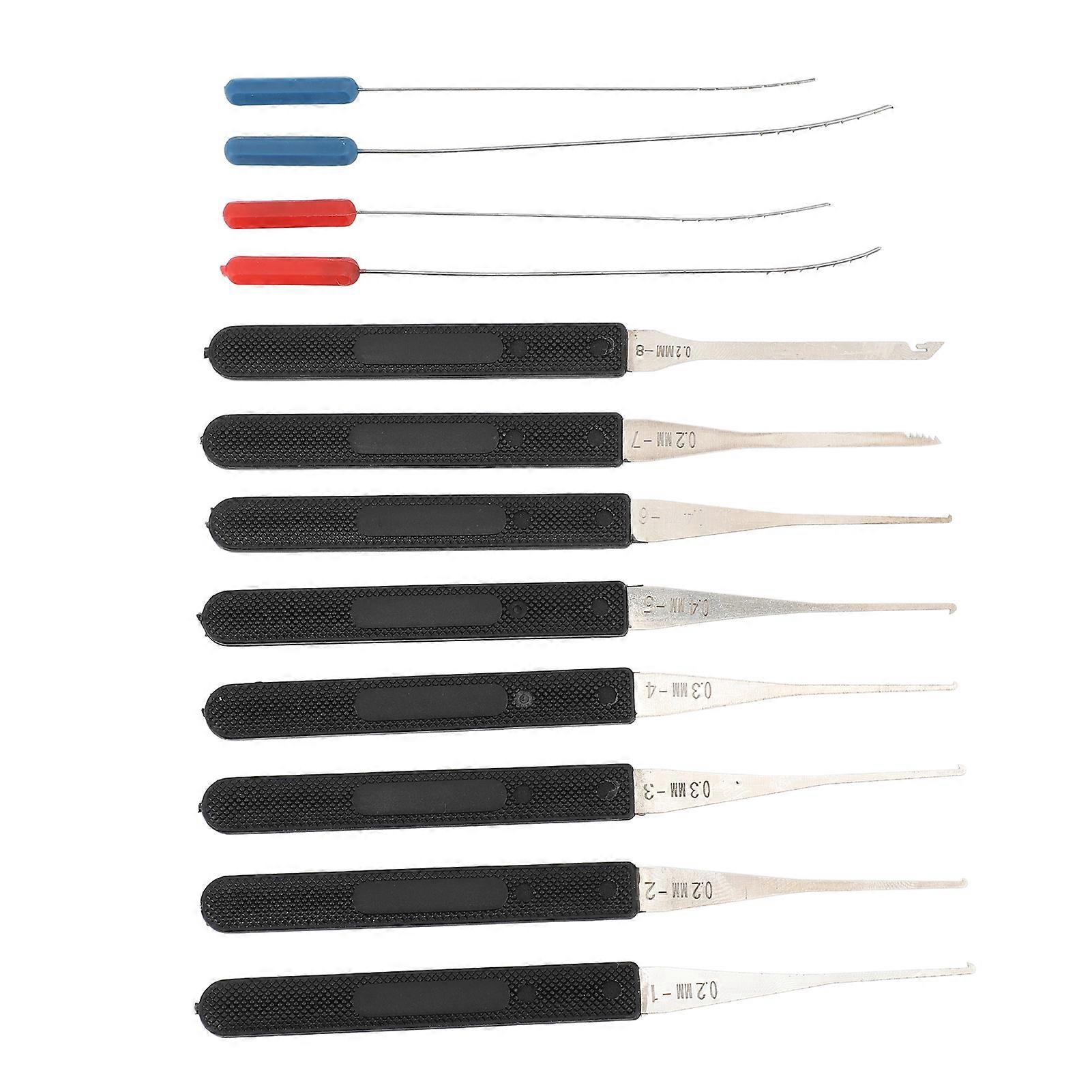 12Pcs Broken Key Extractor 0.20.4mm Broken Key Extractor Pick Tool Set Kit for Repair Maintenance