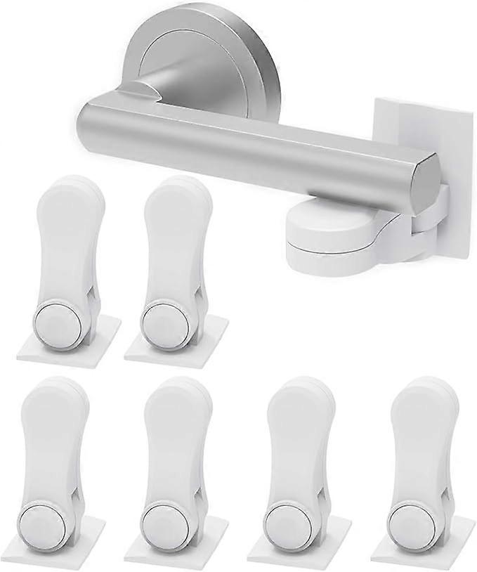 Premium Child Proof Door Lock - Protecting Children and Pets in Style, Easy Installation for Bedroom and Living Room Safety (6 pieces