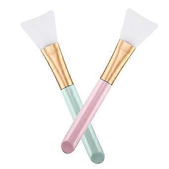 2 PCS Silikon-Gesichtsmasken-Pinsel, Masken-Schönheitswerkzeug Weiche Silikon-Gesichtsschlammmasken-Applikator-Pinsel Haarlose Körperlotion und Körperbutter-Applikator-Werkzeuge