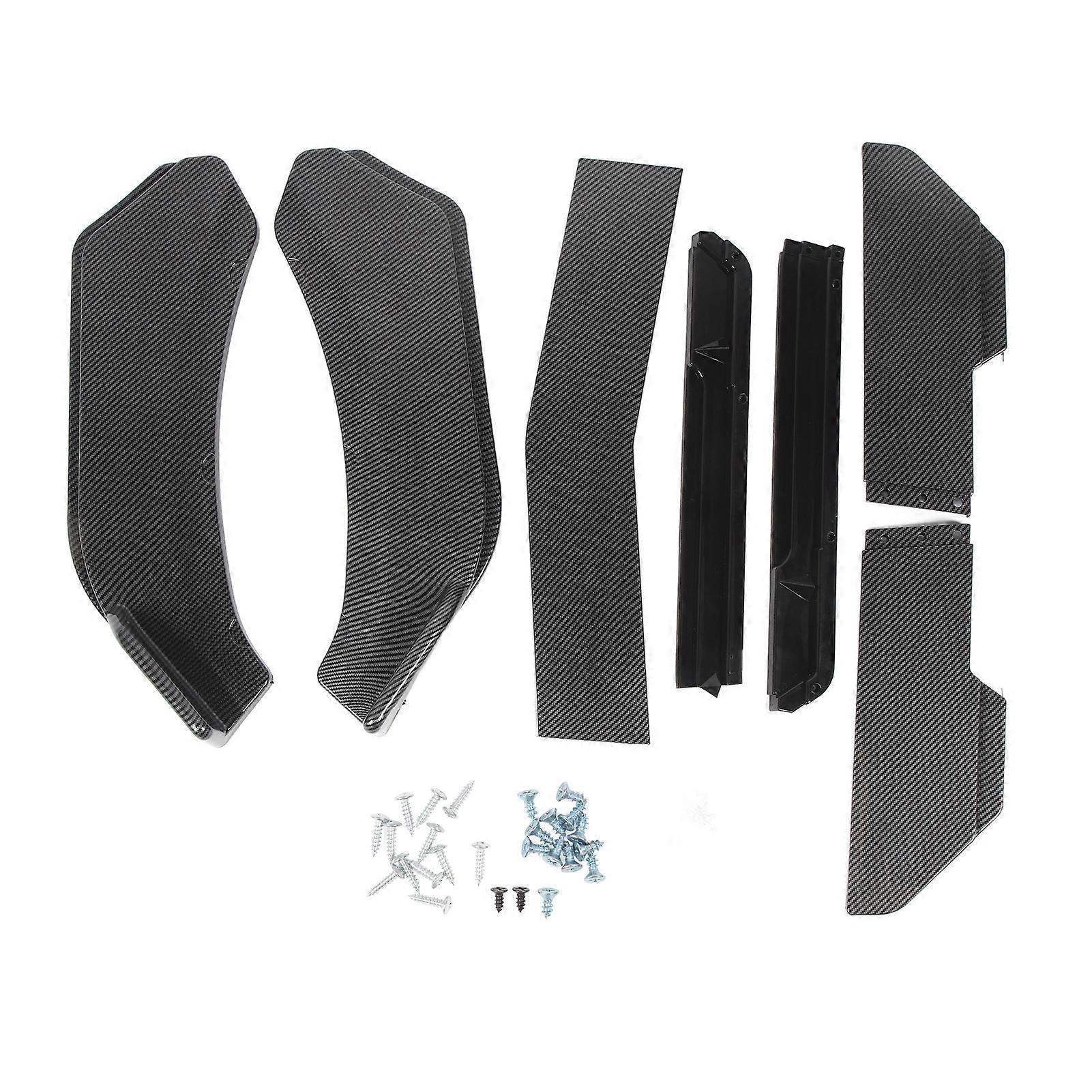 150cm Front Bumper Spoiler Carbon Fiber Pattern Stylish Sturdy Front Bumper Lip Splitter For 1 Series E90 E91