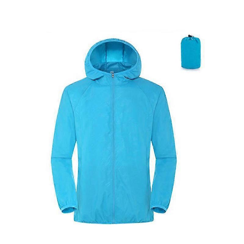 Jianghuo Camping Rain Jacket Män Kvinnor Vattentät Solskydd Kläder Jakt Fiskekläder Snabb torr hud Vindjacka med ficka