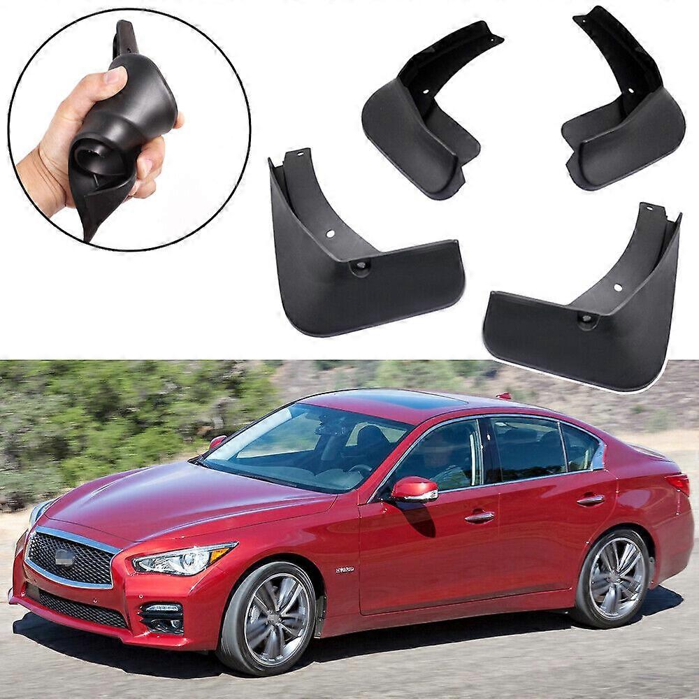 Exquisite 4Pcs Car Mud Flaps Splash Guards Fender Mudguard for Infiniti Q50 2014-2021