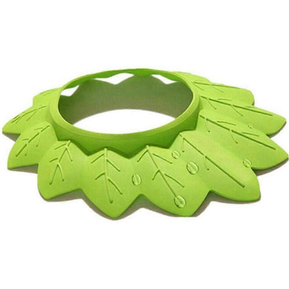 Children Bathing Hat Soft Shower  Leaf Shaped Elastic Bath Safety Hat