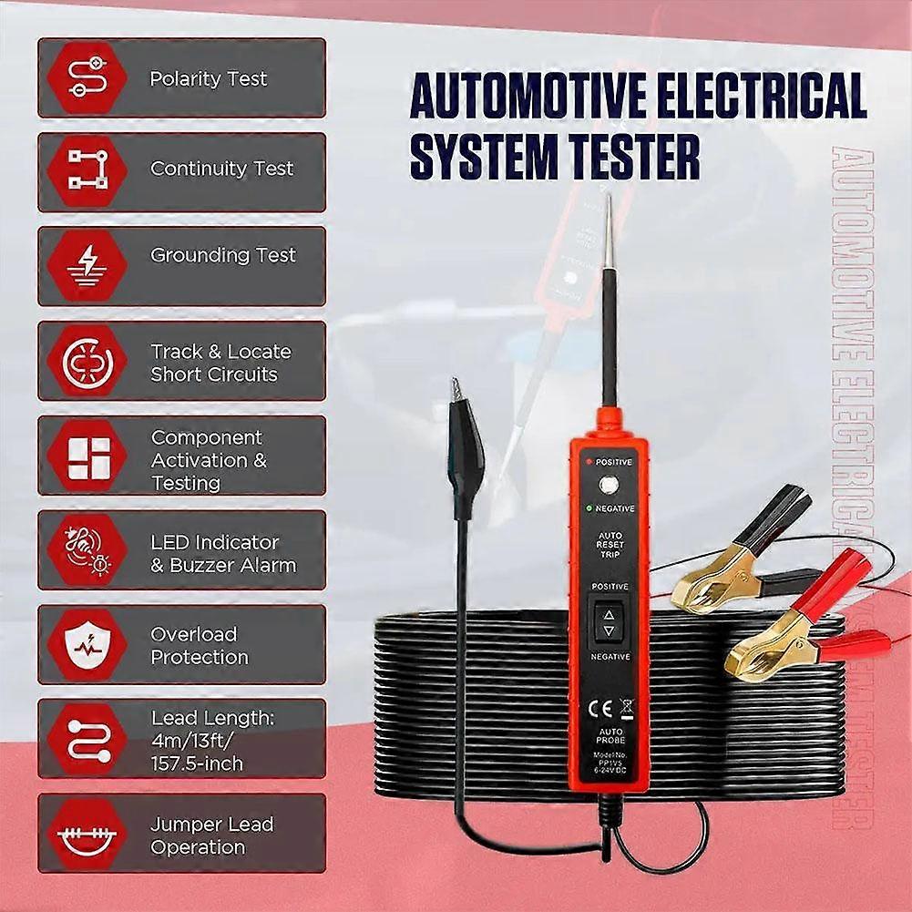 Digital Automotive Car Power Circuit Electrical Tester Probe Test Device System