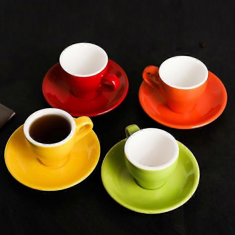 Macaron Espresso Black Italian Coffee Cup