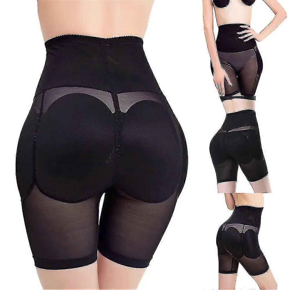 Women High Waist Hip Butt Enhancer Belly Control Panties Shapewear With 4 Removable Pads_p