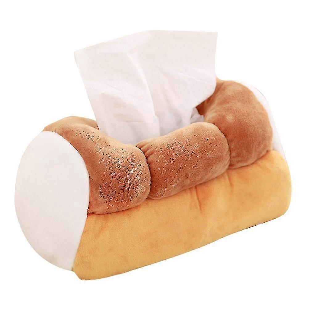 Home, Car, Cafe Plush Bread Paper Holder - Simulation Toast Tissue Box