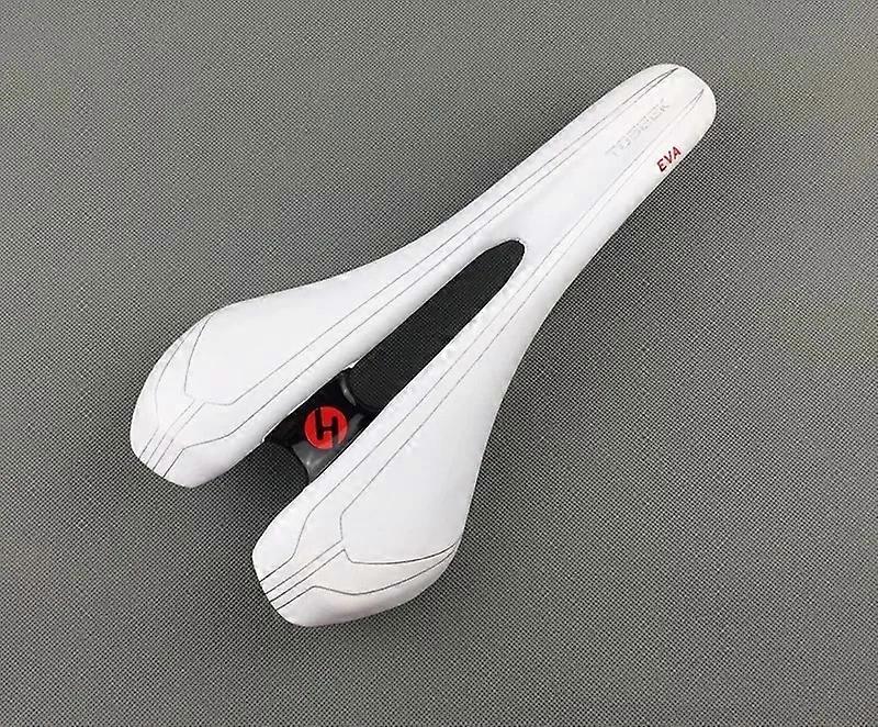 TS Titanium rail hollow tech 147 mm Leather 245 g ultralight racing Road Mountain bike saddle