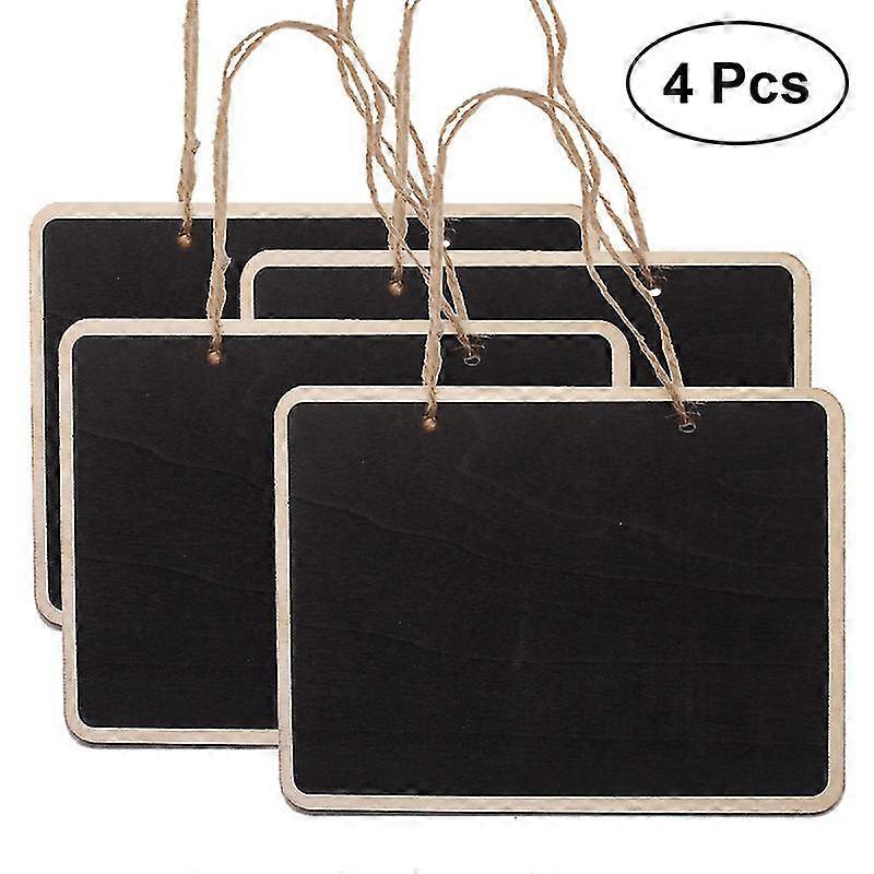 4 pcs mini chalkboards rectangular hanging blackboard double sided chalkboard wedding party table number place tag message board signs memo board