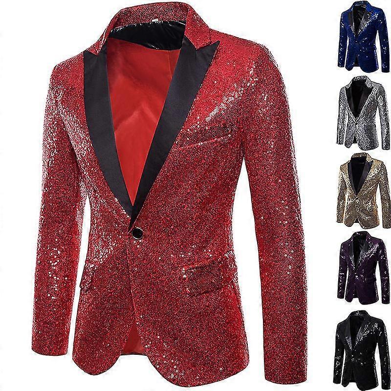 Men's Sequined Casual Blazer
