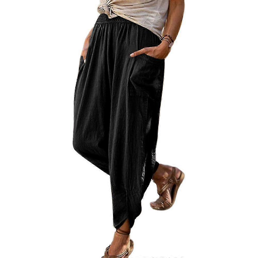 Women Waist Loose Harem Pants Hippie Trousers Baggy Bot