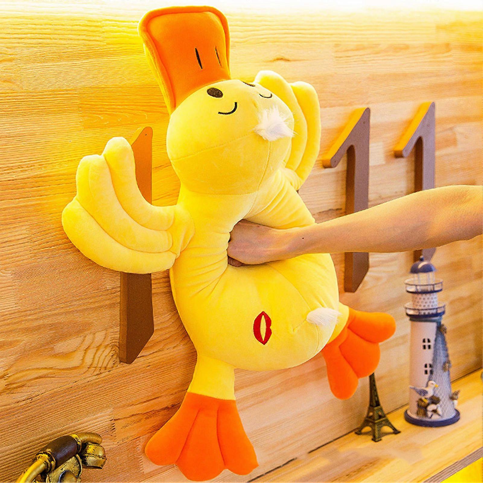 Cute Lying Yellow Duck Plush Toy Stuffed Pillow Lovely Soft Plushies Pillow Cushion Plush Doll for Children Girls Gift