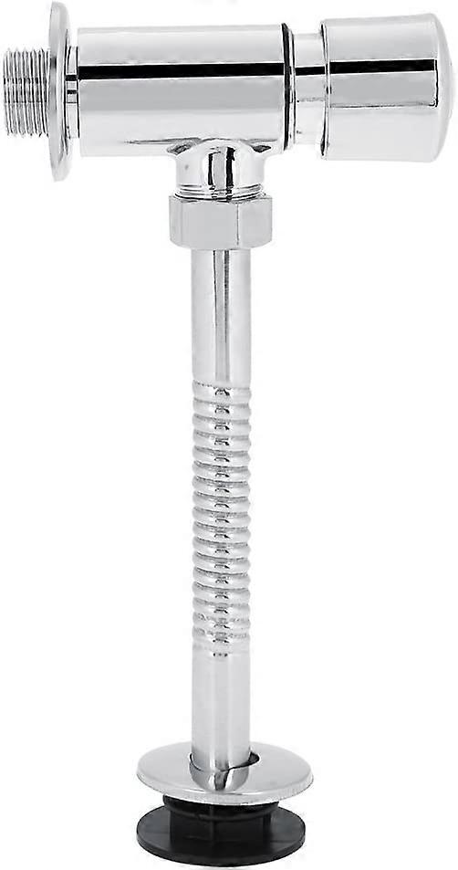 ZK- Exposed Surface Mounted Toilet Durable Zinc Alloy Dual Flush Valve Manual Flow Manual Press Toilet Flush Tool Polished Chrome For Home Hotel Bathr