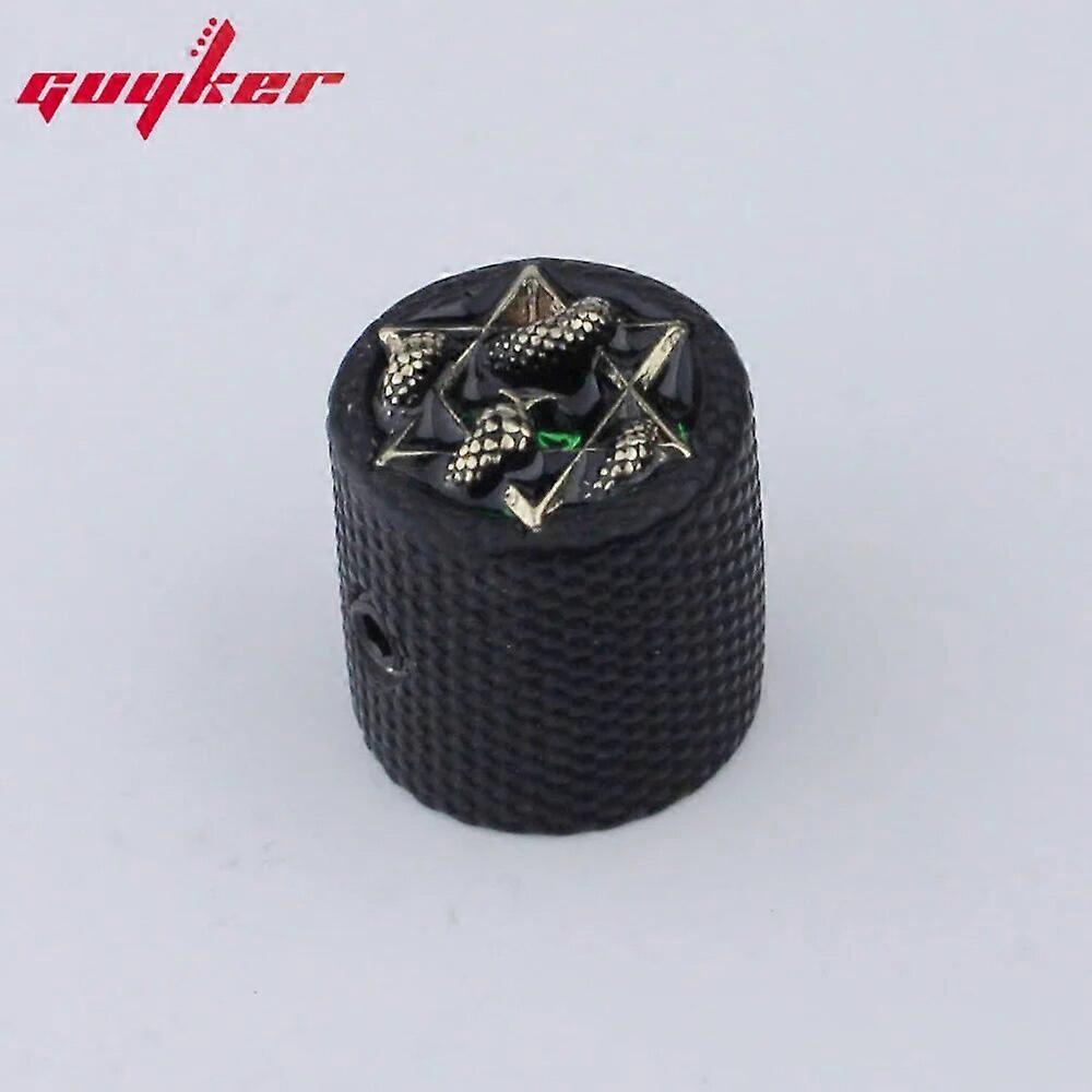1 PCS Potentiometer Control Knobs Electric Guitar Bass Knobs Brass Serpentine Style