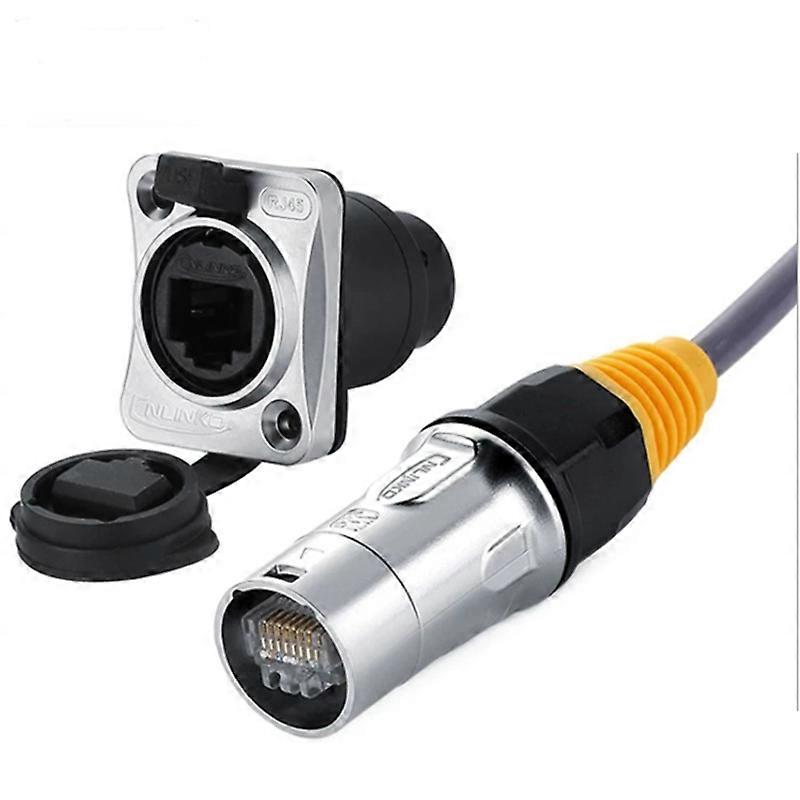 IP67 Network RJ45 Waterproof Connectors / Ethernet RJ45 Waterproof Plug + Waterproof Socket for Out