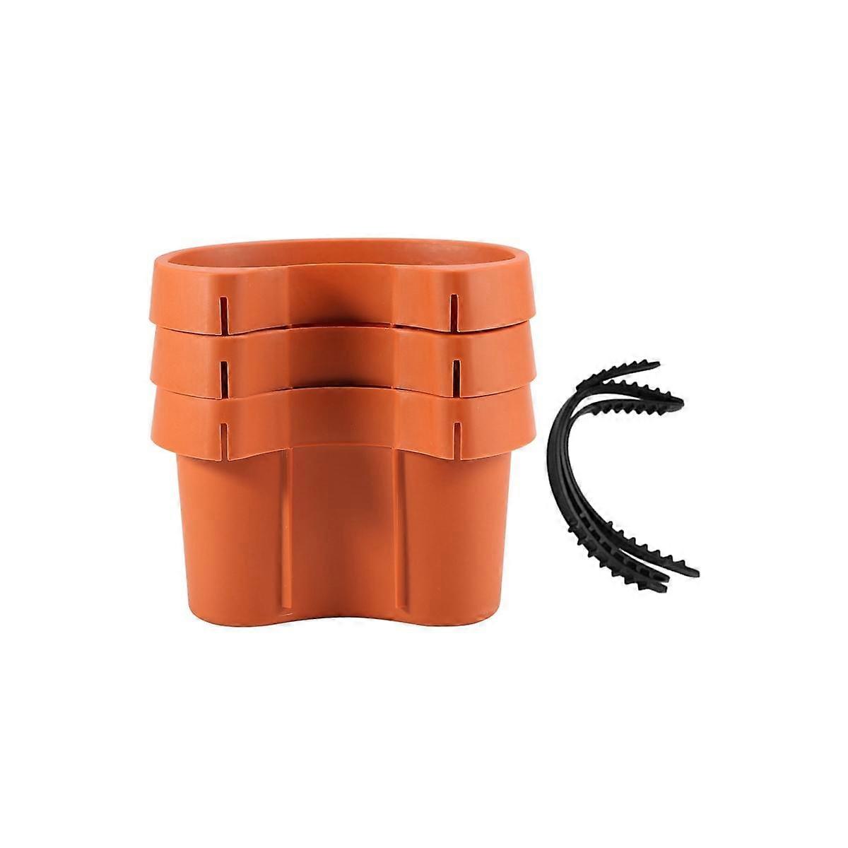 3 Pc/Lot Unique Gutter Downspout Garden Flower Pot Drain Pipe Flower Pots Tubs Drain Pipe Garden
