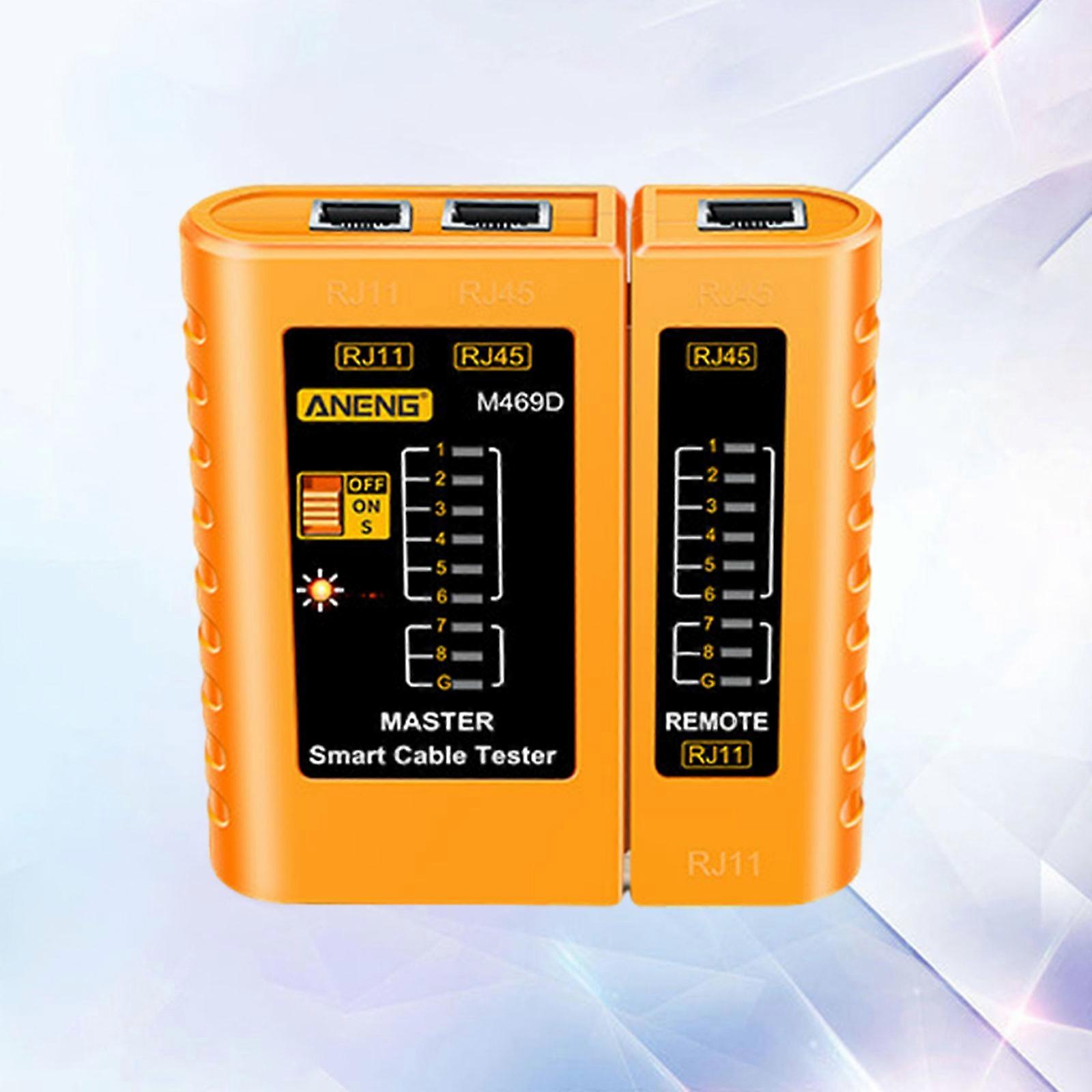 Netværkskabeltesterværktøj Ethernet RJ45 RJ11 LAN-ledning Telefonkabeltester fq