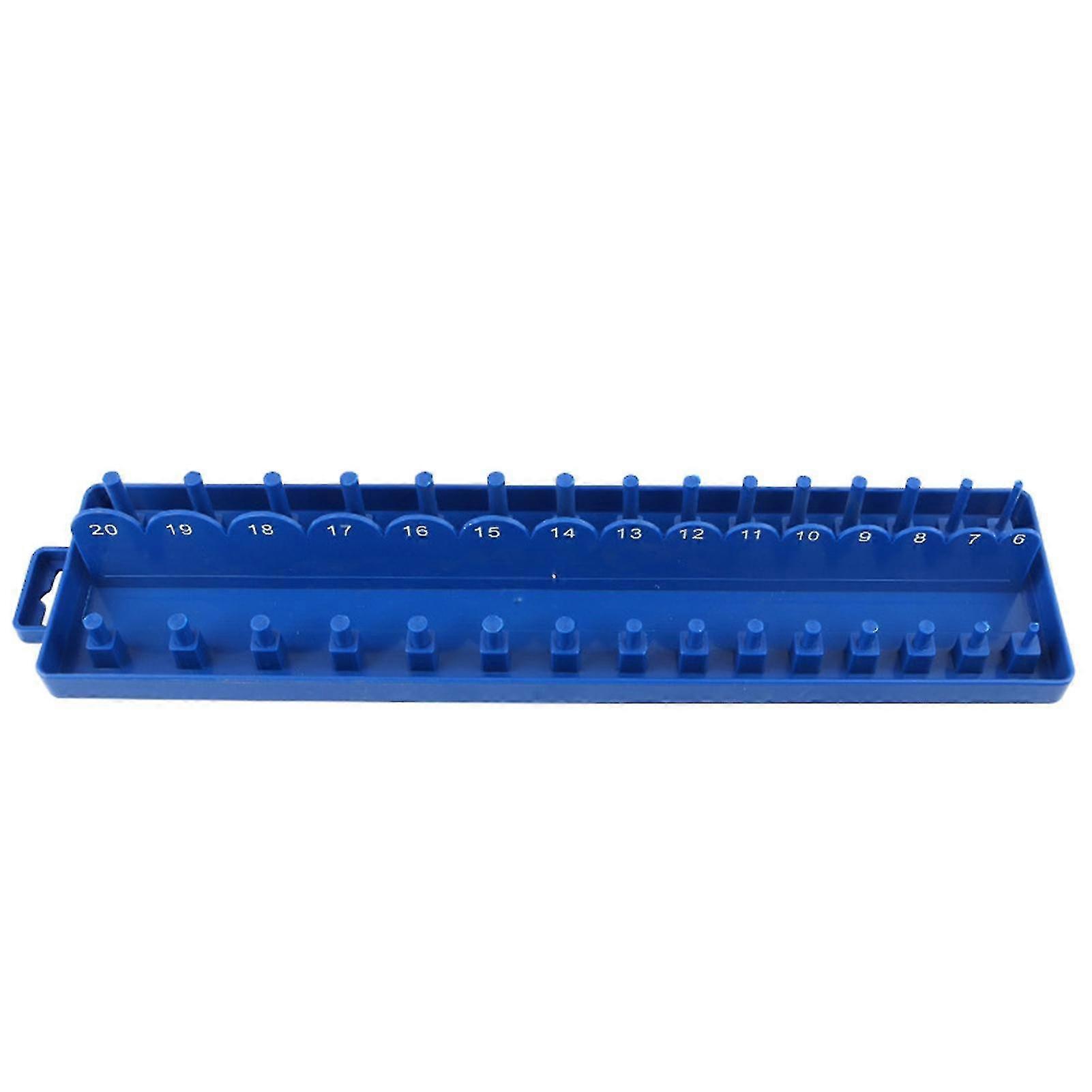 3/8inch Socket Organizer Dual-side Easy Using Pp Professional Socket Holding Base For Garage