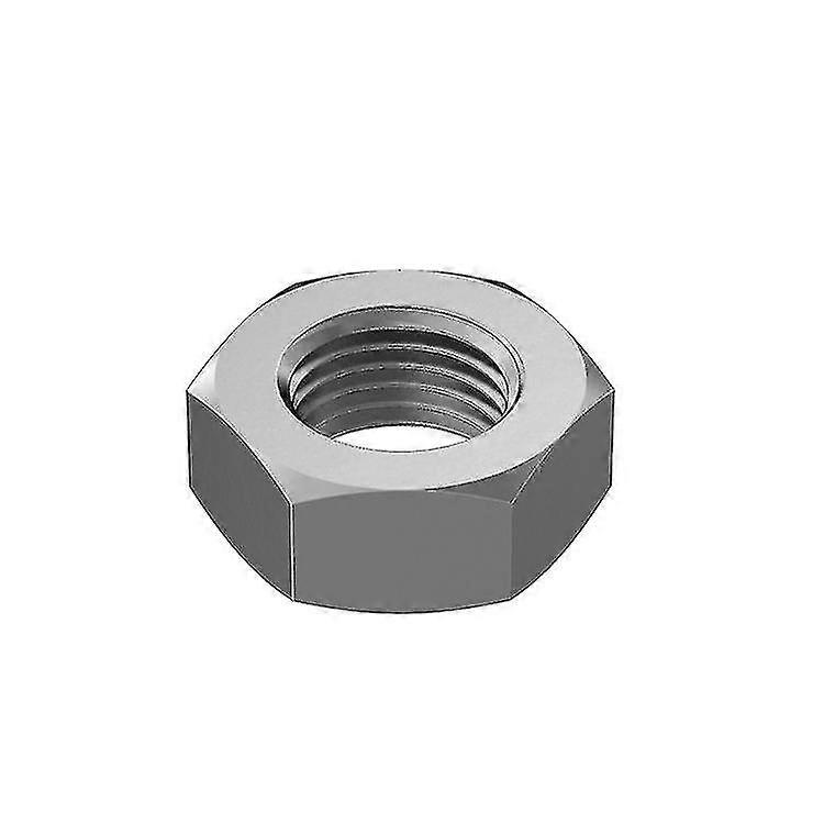 M12 Hex Nuts (4 Pack) Hex Nuts For Bolt - Metallic With Coarse Thread 1.9*0.8cm (silver) Shibaod