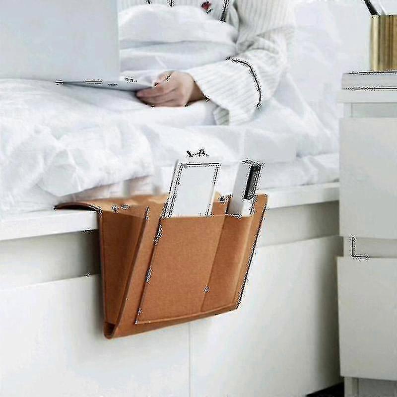 Storage Organizer Felt Bedside Hanging Bags With 2 Inner Pockets