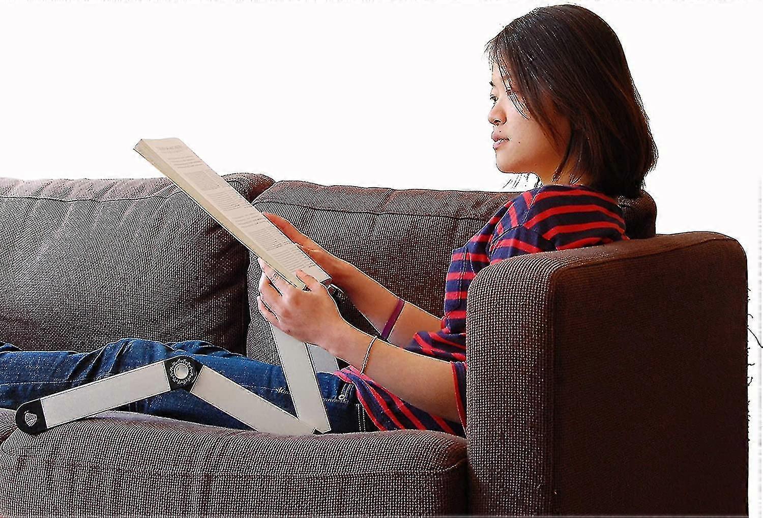 Foldable Laptop Table, Adjustable Height, Angle Of Inclination And Position, Ventilation Slots Prevent Heat Build-up, Material Aluminum - Table Extrem