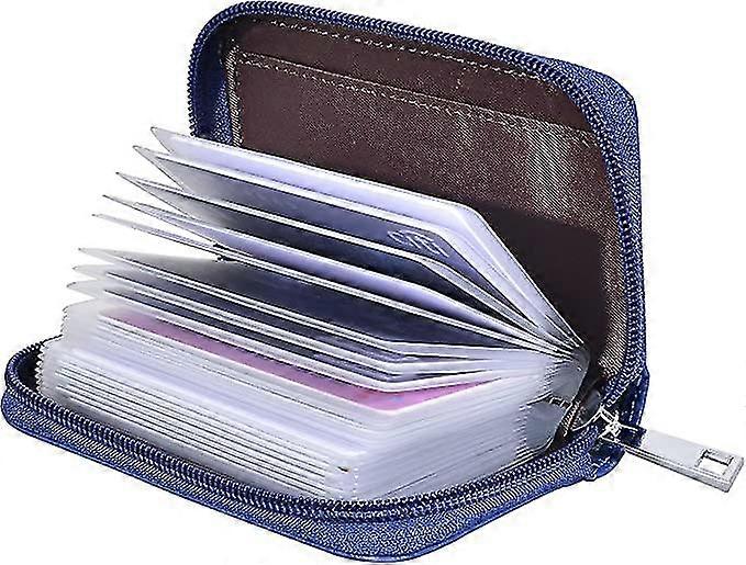 Leather Credit Card Holder With 26 Card Slots
