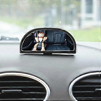 Auxiliary Self-Learning Converter, Car Glass Reversing Mirror Auxiliary Mirror Wide Angle Blind Angle Angle Adjustable Rotation Mirror Large Field of 
