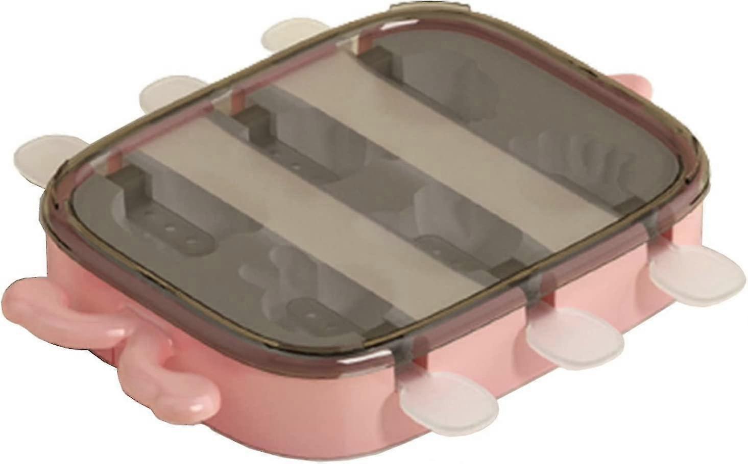 Popsicles Mold  Silicone Ice Cube Tray Cartoon Kitchen Popsicles Ice Cream Mold