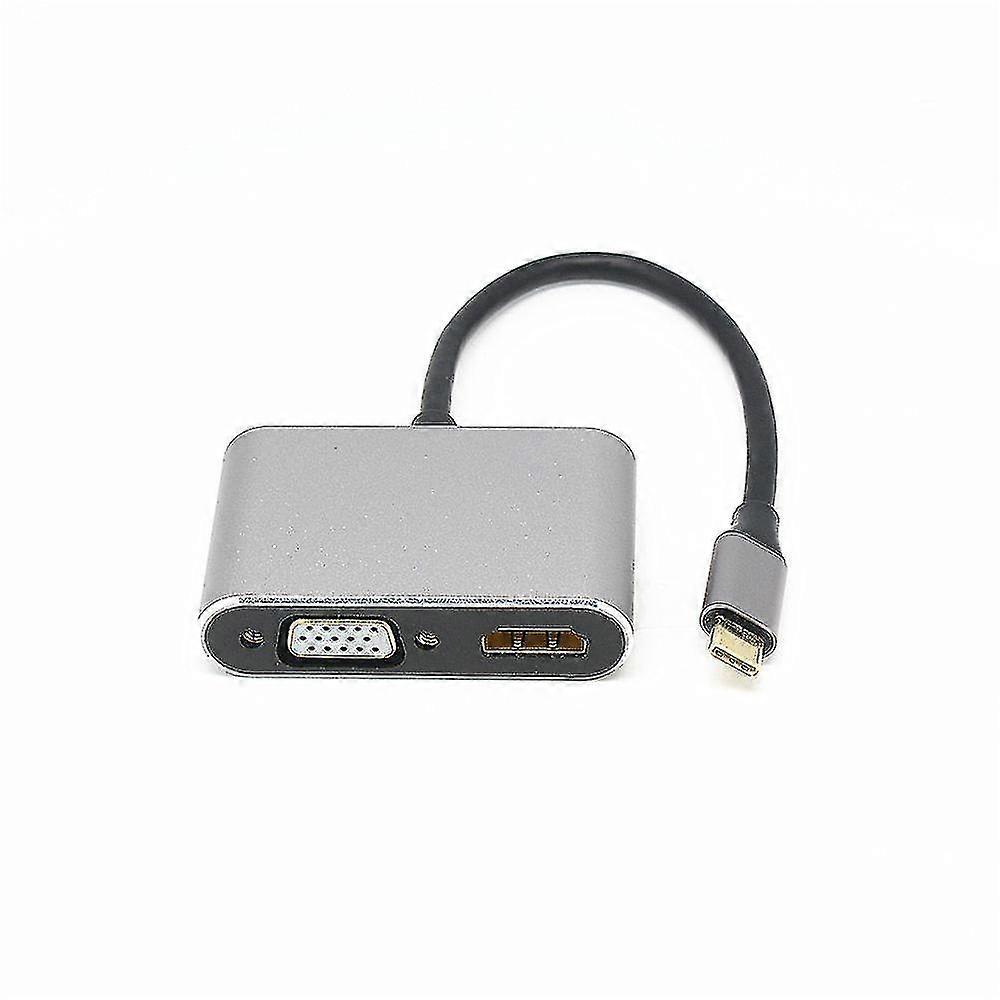 Type-c Hub Docking Station Usb 3.0 Hdmi Vga Pd Four-in-one Splitter
