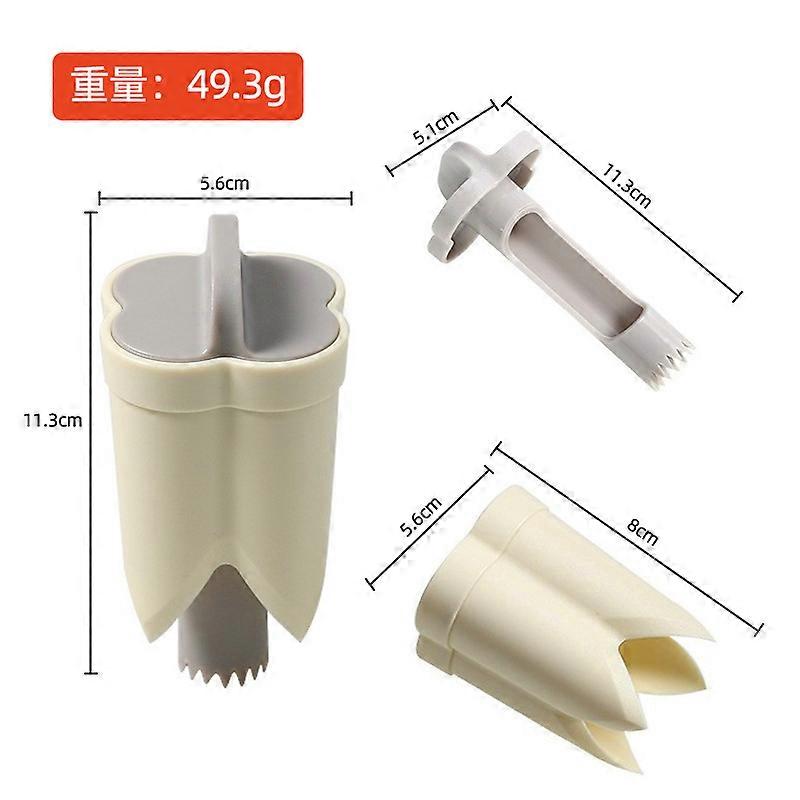 Pepper Seed Corer Remover, 2 in 1 Bell Pepper Easy to Use Durable Core Remover Corer Fruit Corers Corer Tool for Vegetables for Pineapple Pear Kitchen