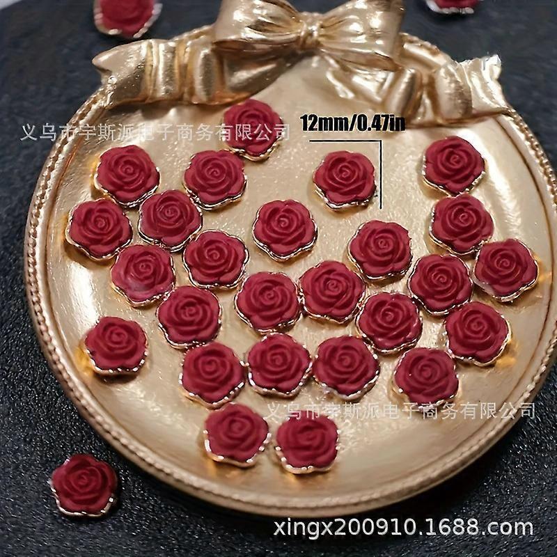 30Pcs Floral Push Pin Multi-function Thumbtacks Rose Thumb Tacks Map Supply