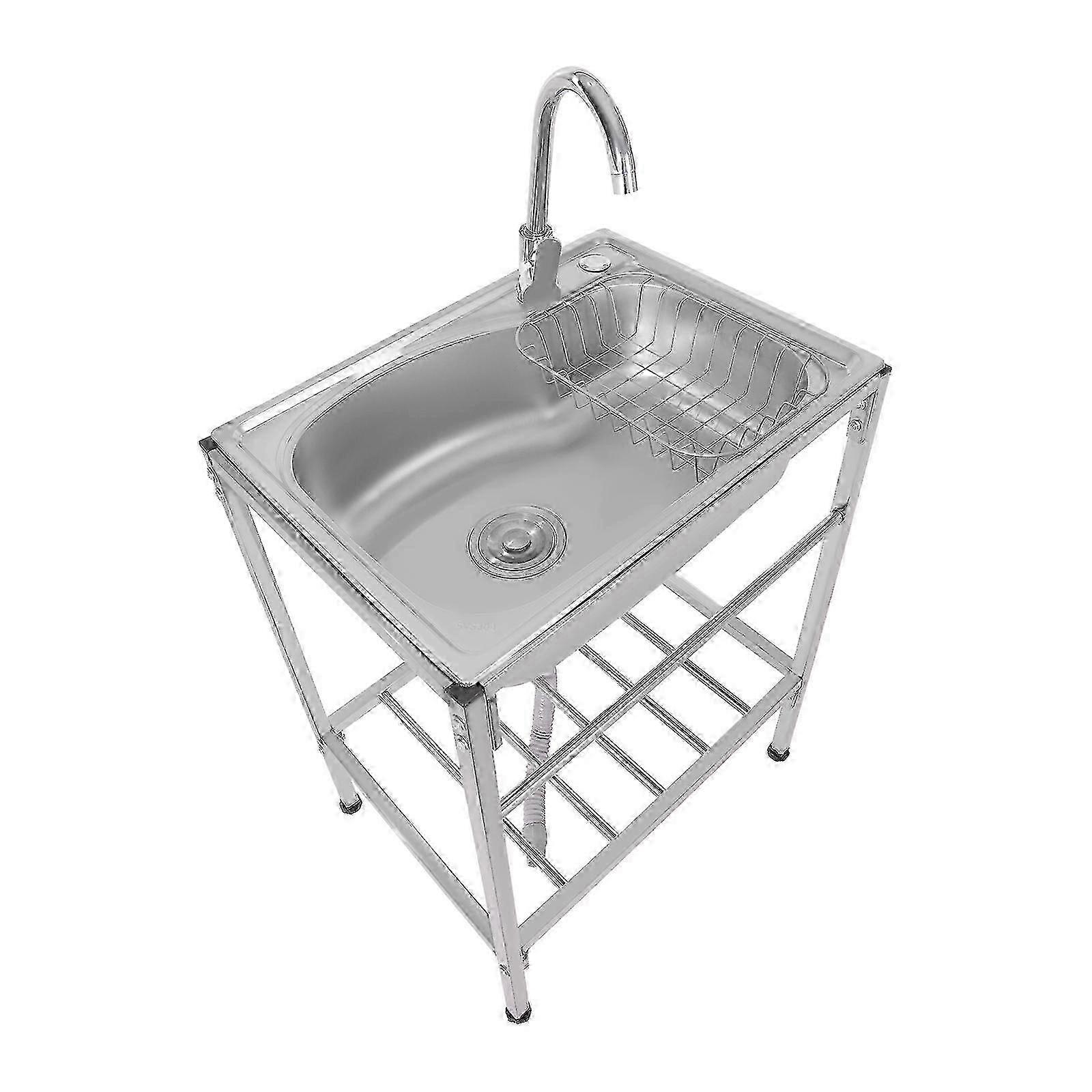 Verwijderbare vrijstaande roestvrijstalen spoelbak