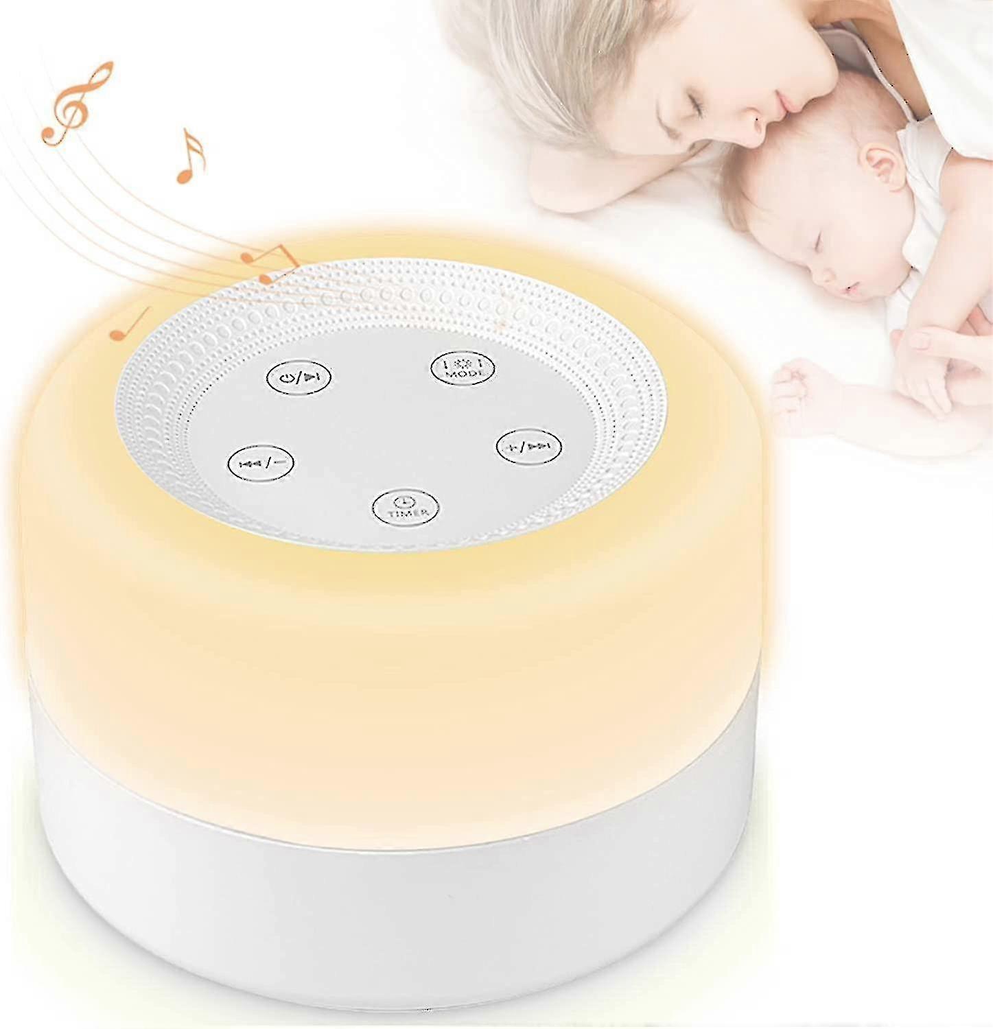 White Noise For Baby Sound Machine  Baby, Baby Night Light, 7 Lighting Modes, Memory Function - 15 Xxf