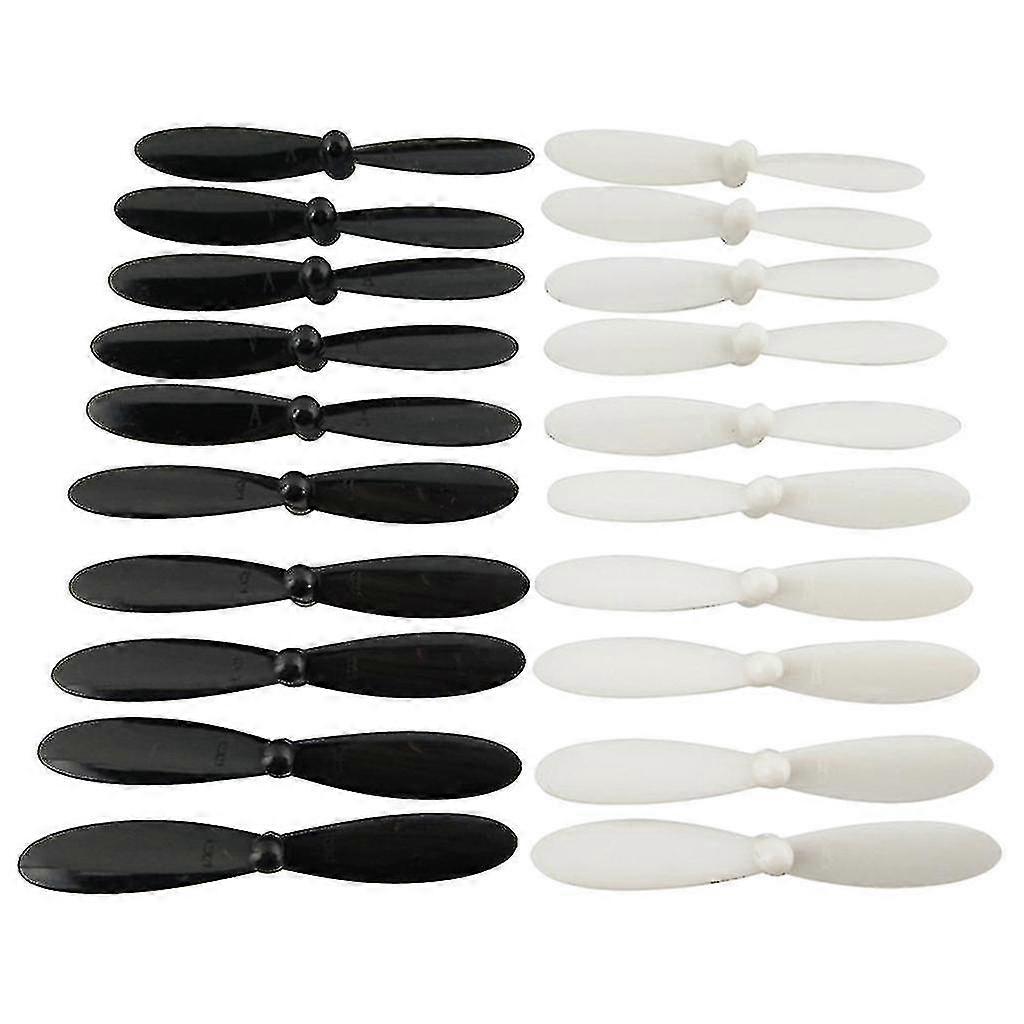 20pcs Propellers Airscrew Replace For Hubsan X4 H107 Accessory Black+white