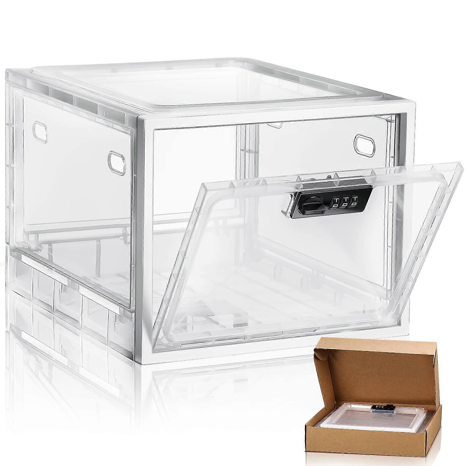 Lockable Box, Lockable Storage Box with Lock , Medicine Lock Box for Refrigerator Classification, Lock Box for Medicine, Food and Home Safety