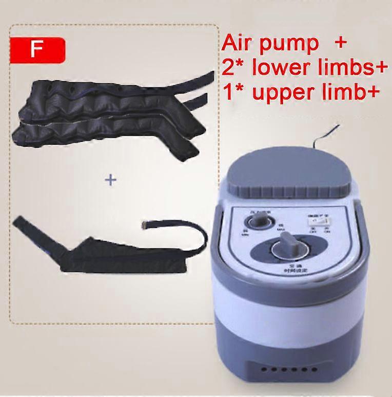 6キャビティエアコンプレッションフットマッサージレッグ振動物理療法鎮痛アームウエスト空気圧空気美容健康装置
