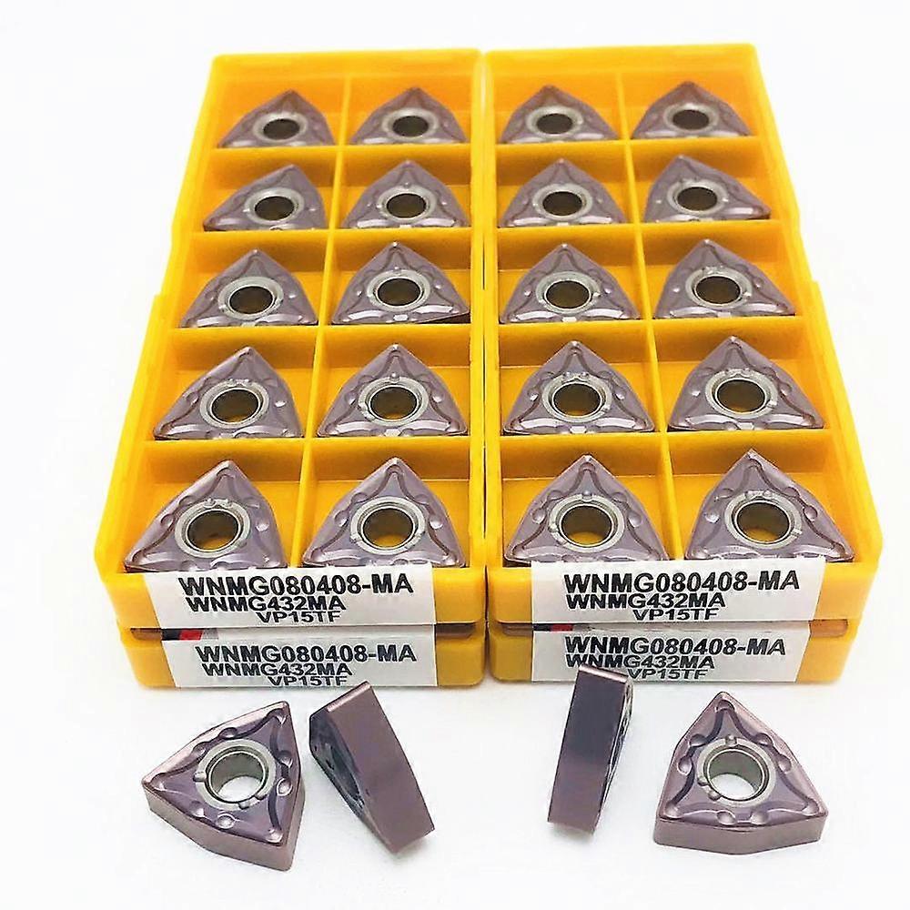 10PCS Carbide WNMG080408 MA VP15TF High quality external turning tool WNMG 080408 Metal lathe CNC milling WNMG turning tool