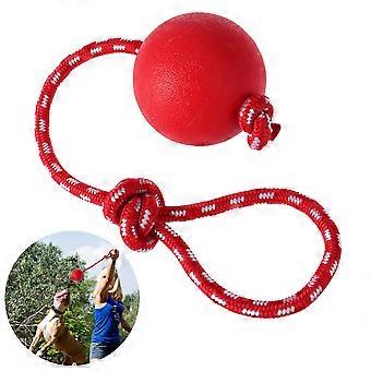 UEETEK Haustier Vollgummiball mit Seil Hund Ball Werfer Werfer für Haustiere Training Training - Größe L