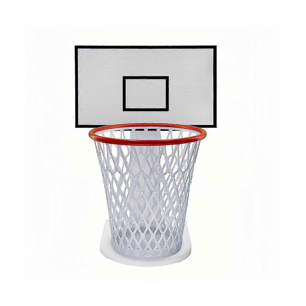 Trash Can Basketball Hoop,basketball Trash Can,hoop Wastebasket,white, Wood,trash Can Basketball Hoop