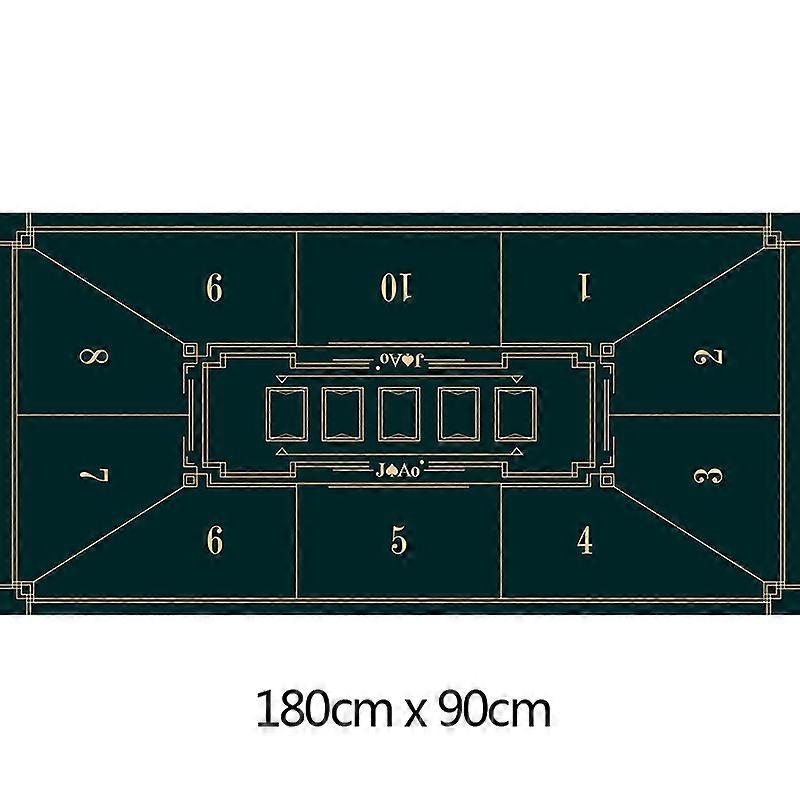 Rubber Round Table Top Mat Texas Hold'em Poker Table Cloth Quality Non-slip Layout Casino Board Game Chips Table Mats for Poker