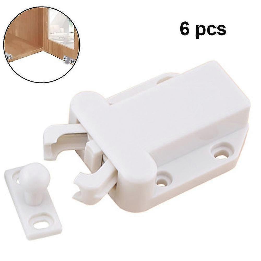 6 Pieces Push Catch Catch Spring Catch With Screws, Door Latch