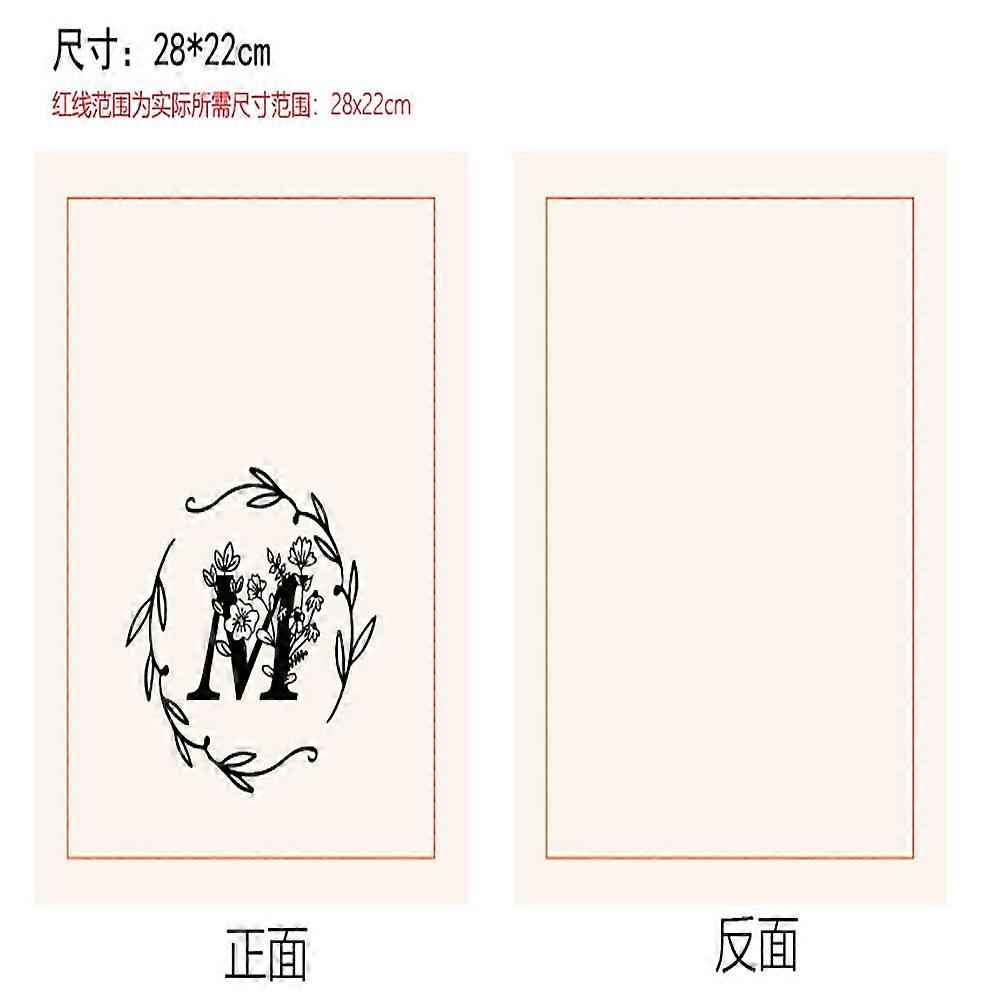 Cloth Book Cover Notebook Wraps Rectangle Letter M 280x220mm