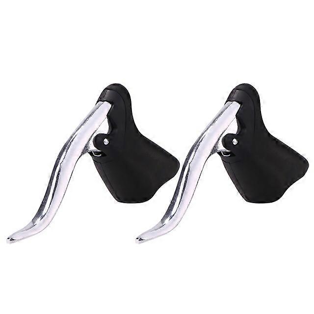 1 Pair Lightweight Bicycle Brake Handle Bike Mountain Bike Cycling Brake Levers Front & Rear Brake Levers Drop Handlebar Set