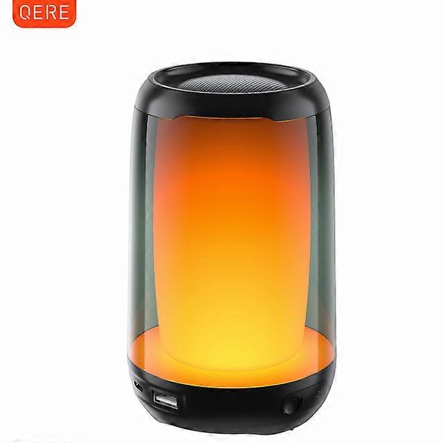 Wireless Bluetooth Speaker 12 kinds color lights Night Light Atmosphere Lamps 45MM Loudspeaker QERE HF22 Portable Speaker