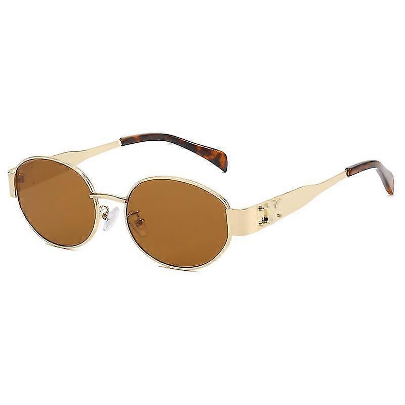 2023 New Fashion Arc de Triomphe Retro Oval Frame Sunglasses