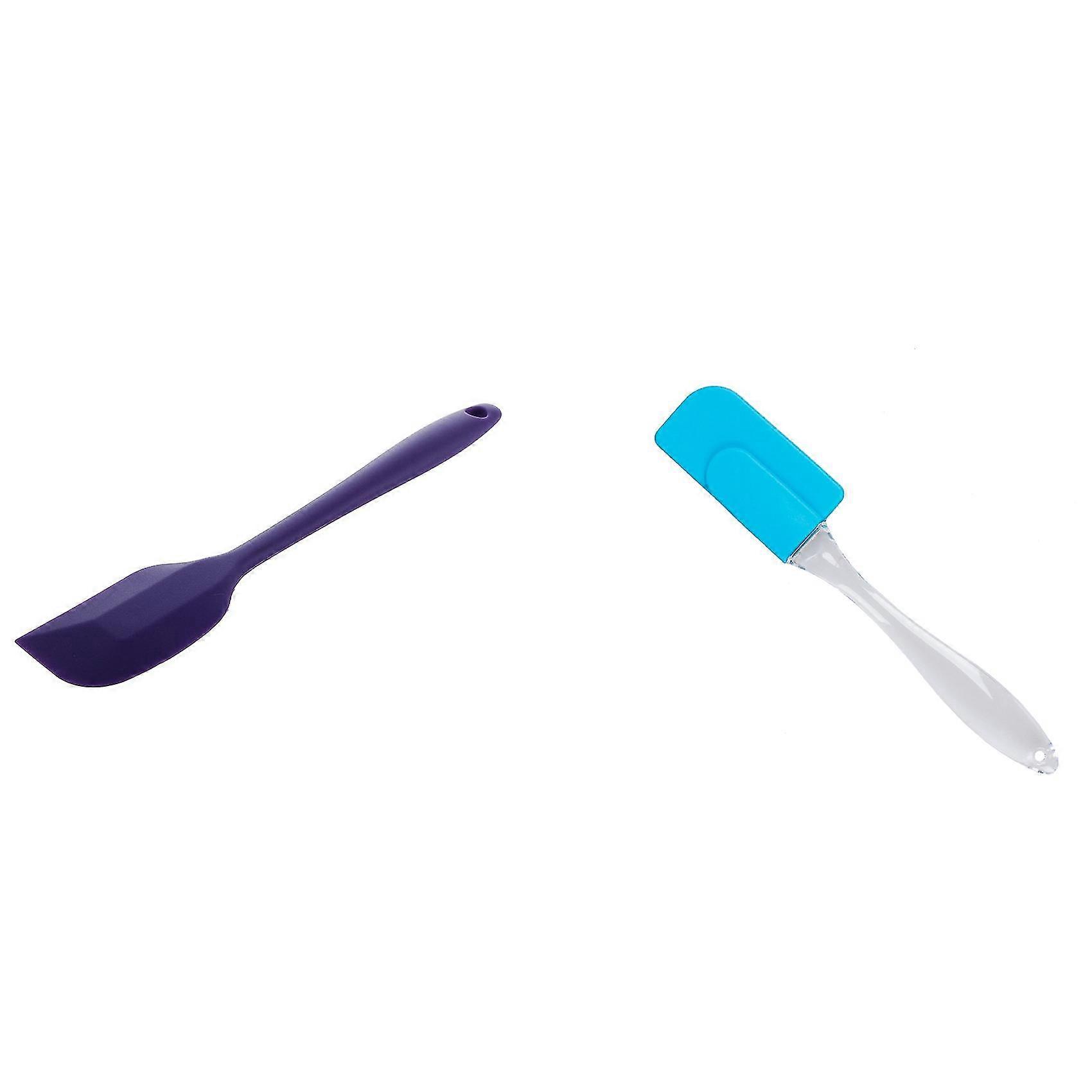 Silicone Spatula Kitchen Utensil Cake Scraper(purple)21cm