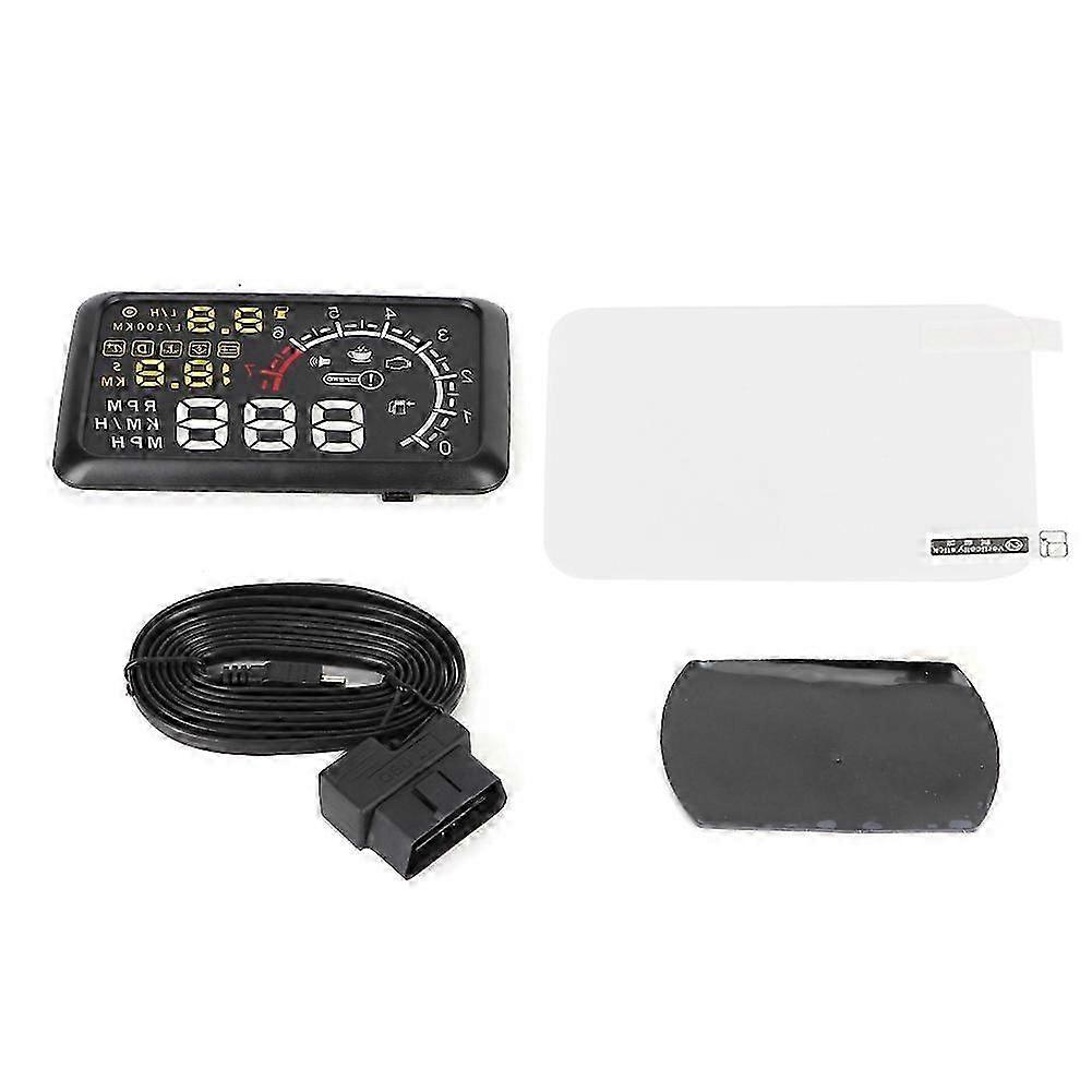 Universal 5.5in Head Up Display Speed Smart Gauge ODB2 System Car Accessories