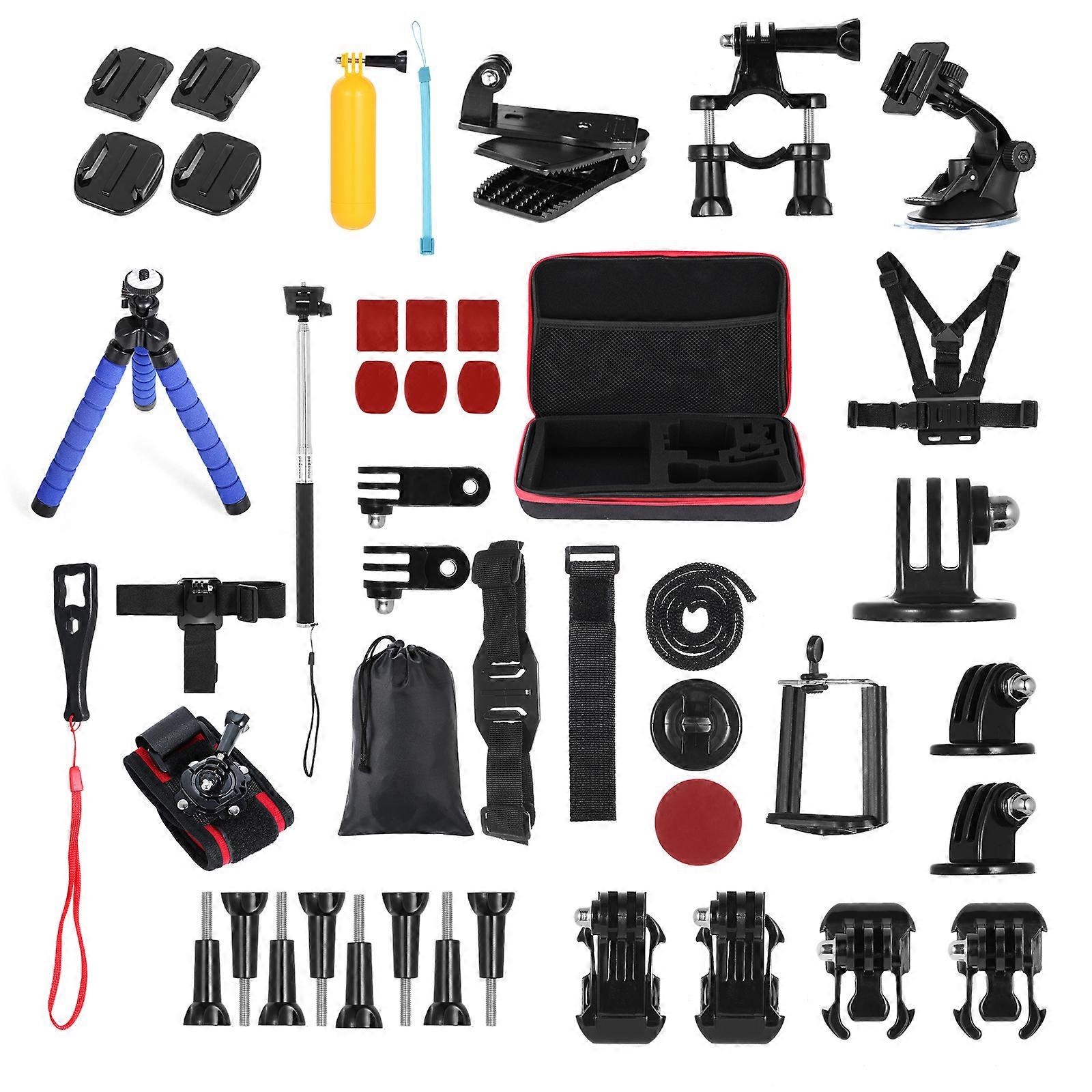 48-in-1 Action Camera Accessories Kit Sports Camera Mount Set for GoPro Hero 9 8 Max 7 6 5 Insta360 Xiaomi YI Action Cameras