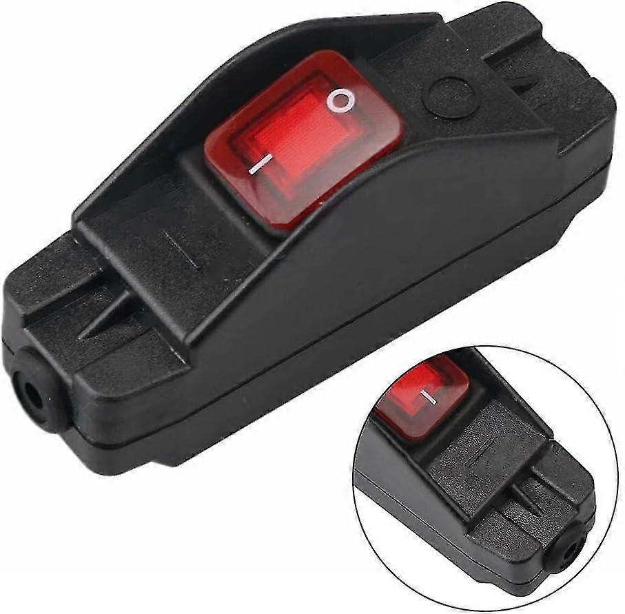 Exquisite Exquisite Ip65 Button Inline Cord Switch Waterproof Black On/off Switch 30a 220v