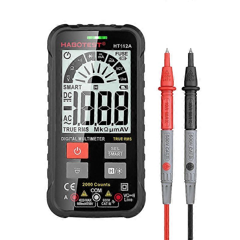 Huabo Digital Multimeter Full-Automatic High-Precision Intelligent Anti-Burning Small Portable Multi-Function Maintenance Ht112b
